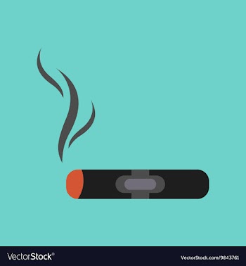 Flat icon on background cuba cigar vector image