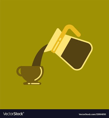 Flat icon on background cup coffee maker vector image