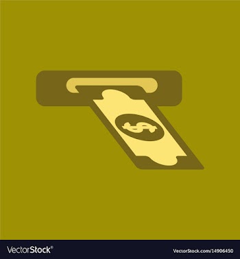 Flat icon on background dollar money vector image