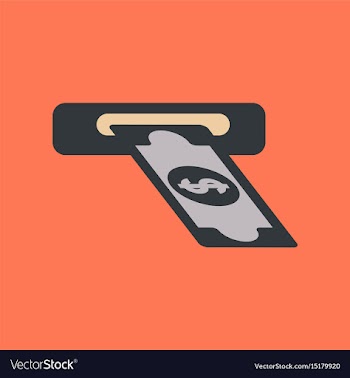 Flat icon on background dollar money vector image