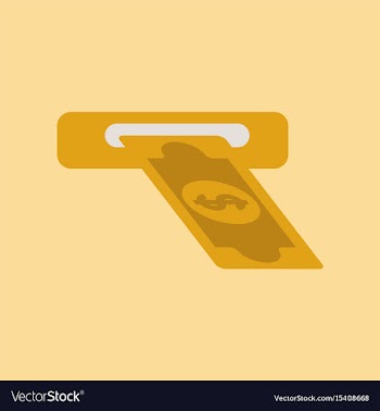 Flat icon on background dollar money vector image