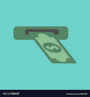 Flat icon on background dollar money vector image