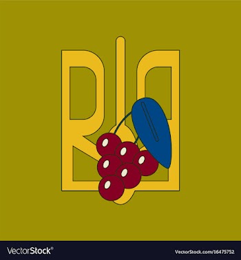 Flat icon on background emblem of ukraine vector image