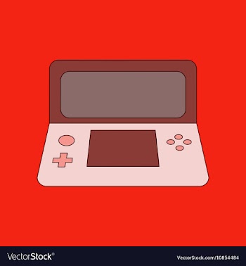 Flat icon on background game console vector image