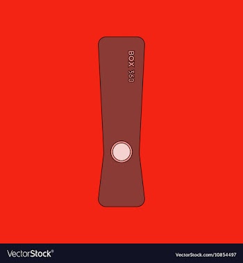 Flat icon on background game console vector image