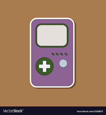 Flat icon on background game console vector image