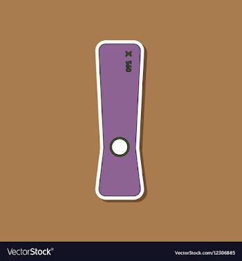 Flat icon on background game console vector image