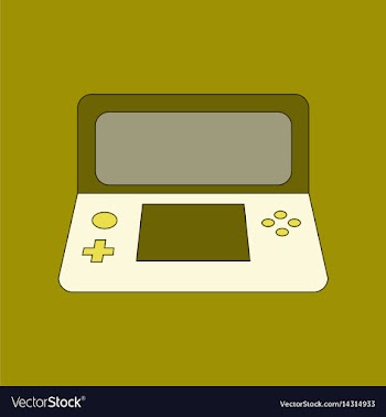 Flat icon on background game console vector image