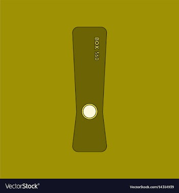 Flat icon on background game console vector image