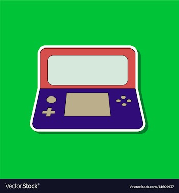 Flat icon on background game console vector image