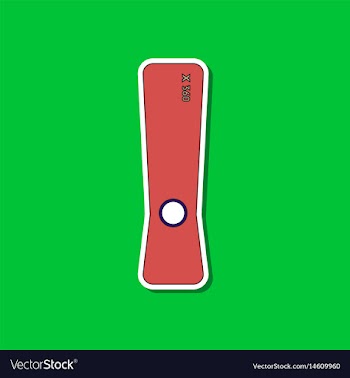 Flat icon on background game console vector image