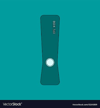 Flat icon on background game console vector image