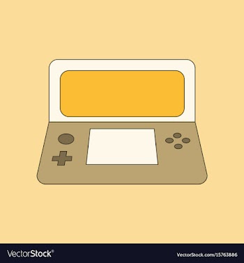 Flat icon on background game console vector image