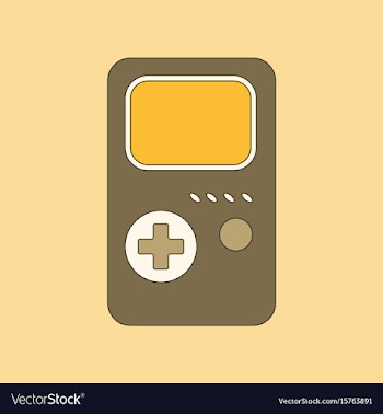 Flat icon on background game console vector image