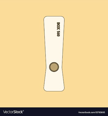 Flat icon on background game console vector image