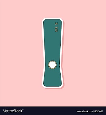 Flat icon on background game console vector image