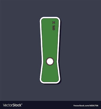 Flat icon on background game console vector image