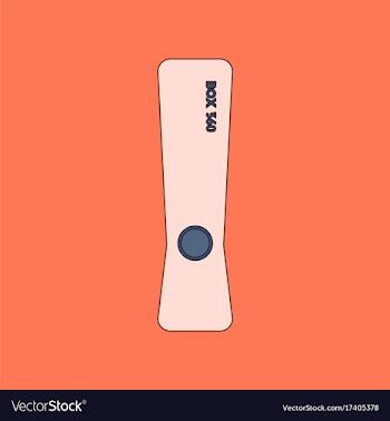 Flat icon on background game console vector image