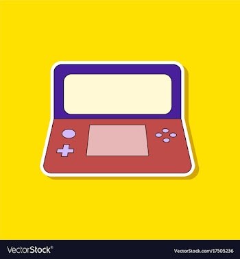 Flat icon on background game console vector image