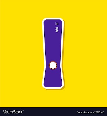 Flat icon on background game console vector image