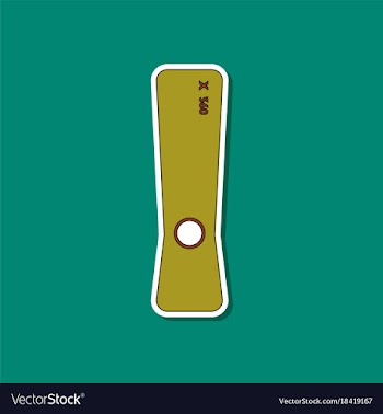 Flat icon on background game console vector image