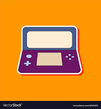 Flat icon on background game console vector image
