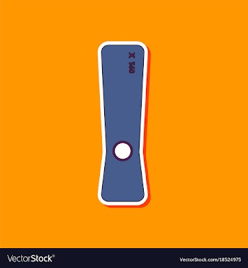 Flat icon on background game console vector image
