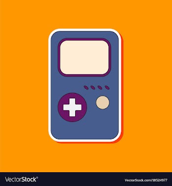 Flat icon on background game console vector image