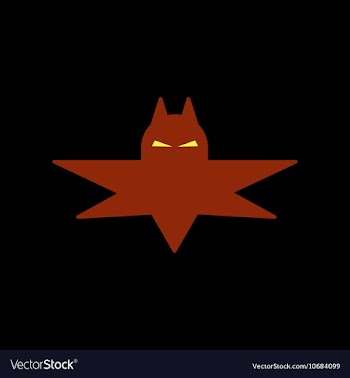 Flat icon on background halloween bat vector image