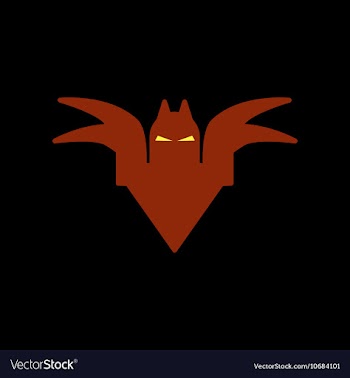 Flat icon on background halloween bat vector image