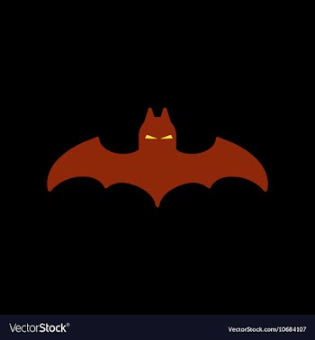 Flat icon on background halloween bat vector image