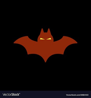 Flat icon on background halloween bat vector image