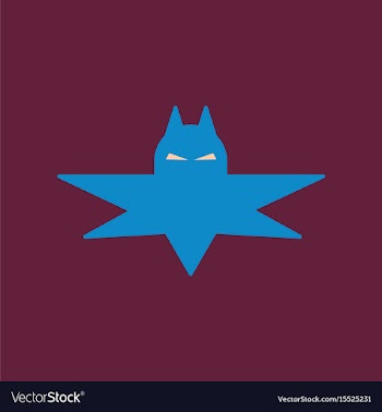 Flat icon on background halloween bat vector image