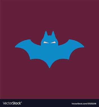 Flat icon on background halloween bat vector image