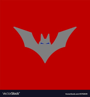 Flat icon on background halloween bat vector image