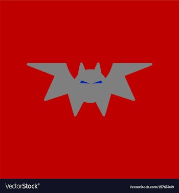 Flat icon on background halloween bat vector image