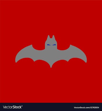 Flat icon on background halloween bat vector image