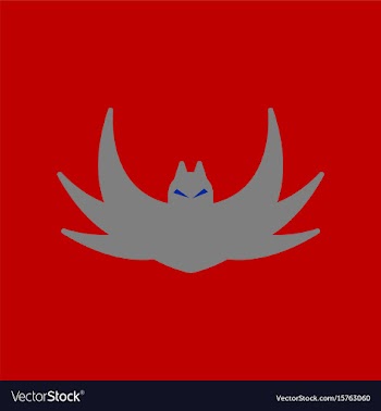 Flat icon on background halloween bat vector image