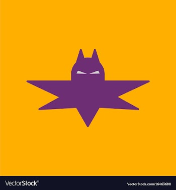 Flat icon on background halloween bat vector image