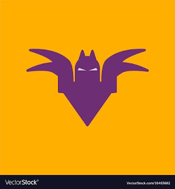 Flat icon on background halloween bat vector image