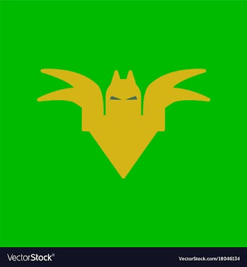 Flat icon on background halloween bat vector image