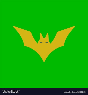 Flat icon on background halloween bat vector image