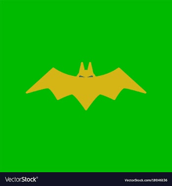 Flat icon on background halloween bat vector image