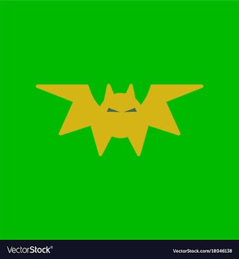 Flat icon on background halloween bat vector image