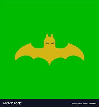Flat icon on background halloween bat vector image