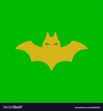 Flat icon on background halloween bat vector image