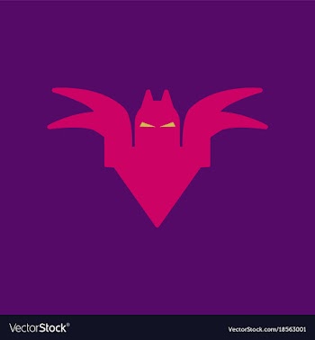 Flat icon on background halloween bat vector image