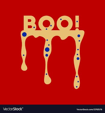 Flat icon on background halloween boo vector image