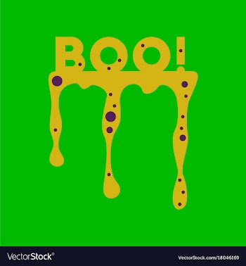 Flat icon on background halloween boo vector image