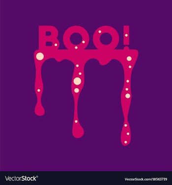 Flat icon on background halloween boo vector image